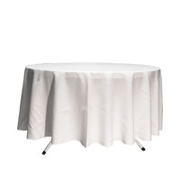 2.7m Round Tablecloth - White