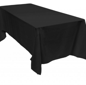 Rectangle Catering Tablecloth - Black 2.7m