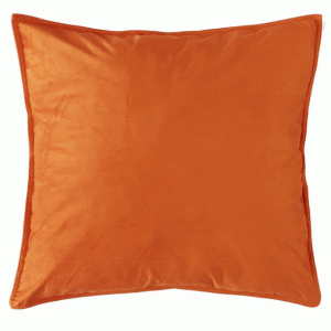 Faux Silk Cushion - Orange 40cm x 40cm