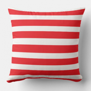 Cushion - Red & White 40cm x 40cm