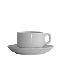 Cup and Saucer - White
