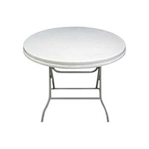 0.94m Round Outdoor Table - White