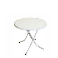 0.85m Round Outdoor Table - White