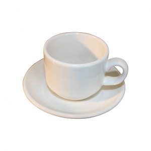 Espresso Cup and Saucer - White